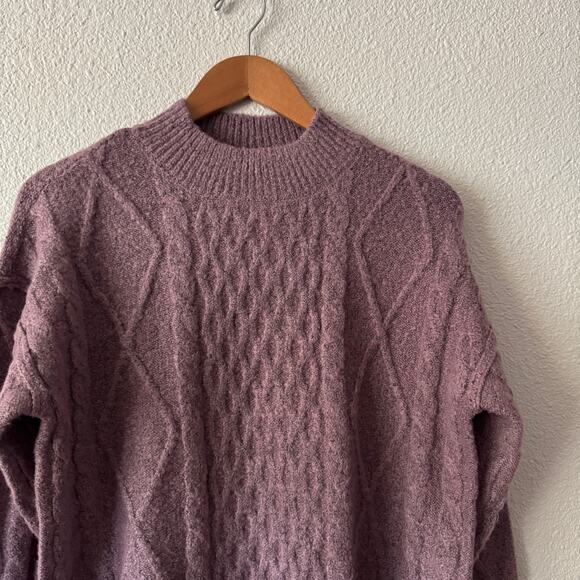 Love Ellie Sweater Womens Small Mock Neck Fall Winter Muted Soft - Picture 3 of 6